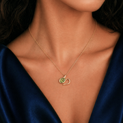 Serpent Peridot Pendant Necklace